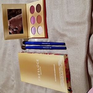 Tresluce Beauty Eyeshadow Palette with Brushes - called DAZZLING SUENOS